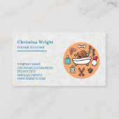 Animal Groomer | Doggie Visitenkarte (Vorderseite)