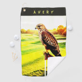 Animal Hawk  Golf Towel Golfhandtuch (Insitu)