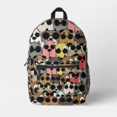 Animal Illustration Bedruckter Rucksack (Vorderseite)