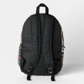 Animal Illustration Bedruckter Rucksack (Rückseite)