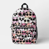 Animal Illustration Bedruckter Rucksack (Vorderseite)