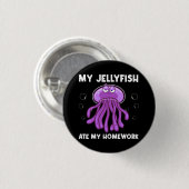 Animal Jellyfish Lover Button (Vorne & Hinten)