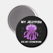 Animal Jellyfish Lover Magnet (Vorderseite/Rückseite)