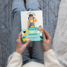 Animal Kid Preschool Photo Graduation Announcement