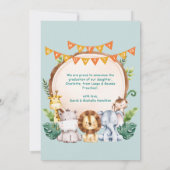 Animal Kid Preschool Photo Graduation Announcement Einladung (Rückseite)