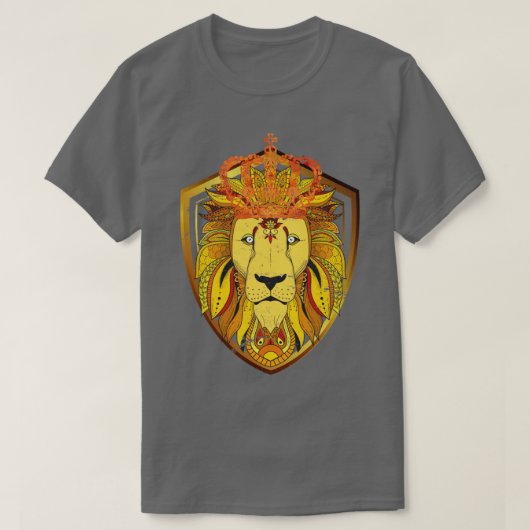 Animal King Crown Lion T-Shirt (Design vorne)
