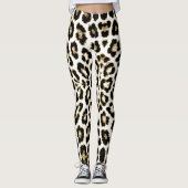 Animal Leopard Cheetah Print Muster Leggings (Vorderseite)