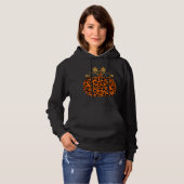 Animal Leopard Print Pumpkin Halloween Herbst Herb Hoodie (Vorne ganz)