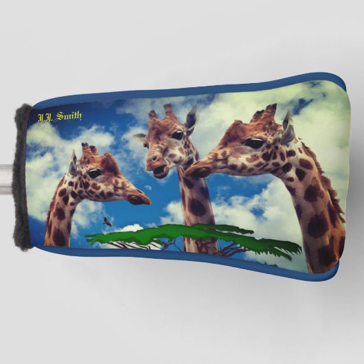 Animal Lover Giraffe Trendy Golf Headcover (Vorderseite)