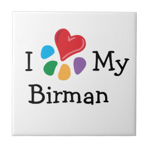 Animal Lover_I Herz My Birman Fliese