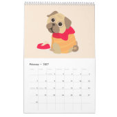 Animal Lover Niedlicher Tiere Girl Kalender (Feb 2027)
