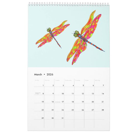 Animal Lover Niedlicher Tiere Girl Kalender (Mär 2026)