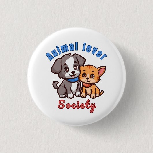 Animal lover society for animal lover button (Vorderseite)