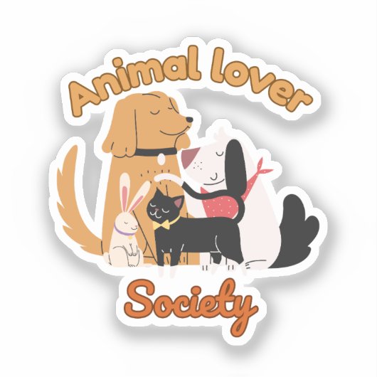 Animal Lover Society for Pet lover sticker (Vorderseite)
