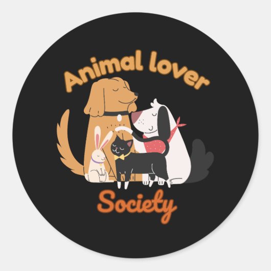 Animal Lover Society for Pet lover sticker (Vorderseite)