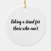 Animal Lover und ich stimmen ab Keramik Ornament (Hinten)