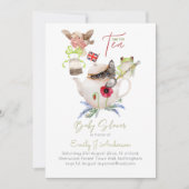 Animal Magic Tea Party Baby Dusche inkl. Briefumsc (Vorderseite)