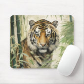 Animal Nature Tiger Bamboo Mousepad (Mit Mouse)