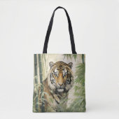 Animal Nature Tiger Bamboo Tasche (Vorderseite)