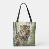Animal Nature Tiger Bamboo Tasche (Rückseite)