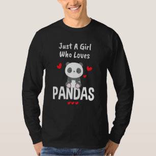 Animal Panda Bear Women Girls Liebe Pandas T-Shirt
