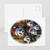 Animal PANDA Christmas Postkarte (Vorne/Hinten)