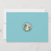 Animal Parade Baby Dusche Einladung Elefant APK (Rückseite)