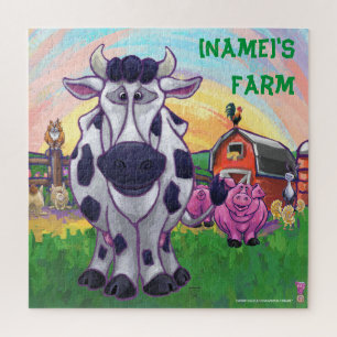 Animal Parade Cow and Barnyard Friends Puzzle
