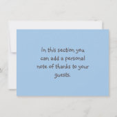 Animal Park Baby Dusche Vielen Dank Karten (Rückseite)