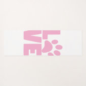 Animal Paw Print Yoga Mat – LOVE Design Yogamatte (Rückseite (Horizontal))