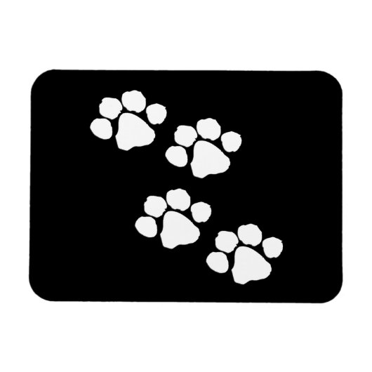 Animal Paw Prints Magnet (Horizontal)