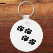 Animal Paw Prints Schlüsselanhänger (Vorderseite)