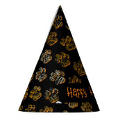 Animal Paw Silhouette glücklich Halloween Black Partyhütchen (Links)