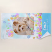 Animal Pet Balloon Beach Handtuch (Vorderseite)