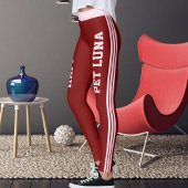 Animal Pet Lovers Happy Valentine's Day Red Custom Leggings
