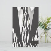 Animal Print Anzug Briefpapier (Stehend Vorderseite)