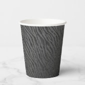 Animal Print Black Glitzer Glam Pappbecher (Rückseite)