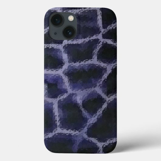 Animal Print Blue Case-Mate iPhone Hülle (Rückseite)