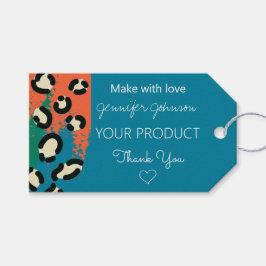Animal Print Blue farbenfrohe Gift Tags Geschenkanhänger