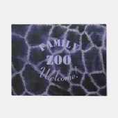 Animal Print Blue Fußmatte (Vorderseite)