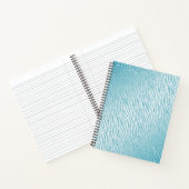 Animal Print Blue Glitzer Glam Notizblock (Innenseite)