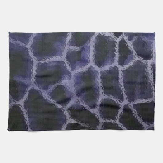 Animal Print Blue Handtuch (Horizontal)