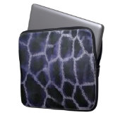 Animal Print Blue Laptopschutzhülle (Vorderseite Links)