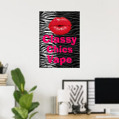 Animal Print Class Chics Vape Premium Poster (Heimbüro)