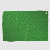Animal Print Green Glitzer Glam Golfhandtuch (Horizontal)
