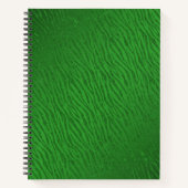 Animal Print Green Glitzer Glam Notizblock (Vorderseite)