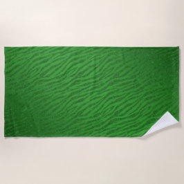 Animal Print Green Glitzer Glam Strandtuch