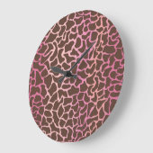 Animal Print Große Wanduhr (Winkel)