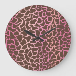 Animal Print Große Wanduhr