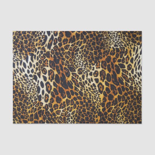 Animal Print Jaguar Rich tiefe Farben Seidenpapier (Vorderseite)